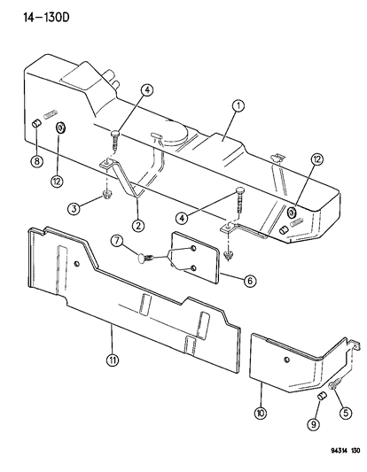 1995 Dodge Ram 3500 Fuel Tank Diagram