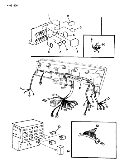 1984 Dodge 600 Instrument Panel Wiring Diagram