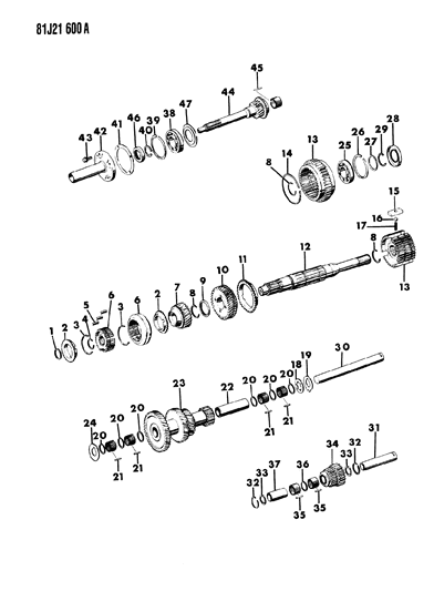 1984 Jeep Wrangler Gear Train Diagram 9