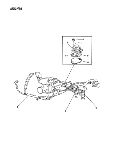 1988 Dodge W250 EGR System Diagram 4