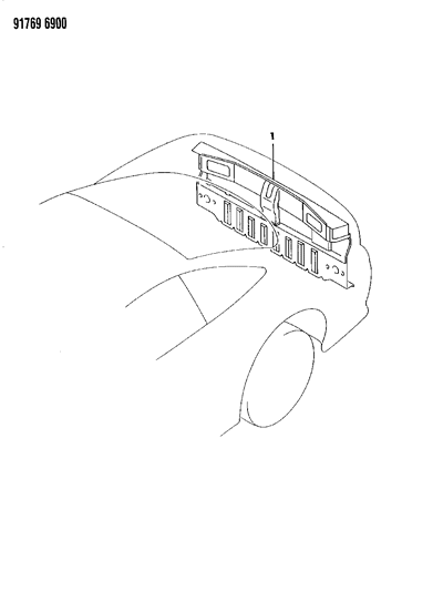 1991 Dodge Stealth Rear End Structure Diagram