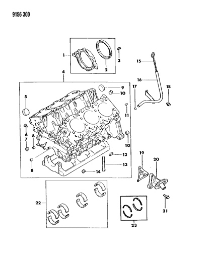 1989 Dodge Caravan Cylinder Block Diagram 2