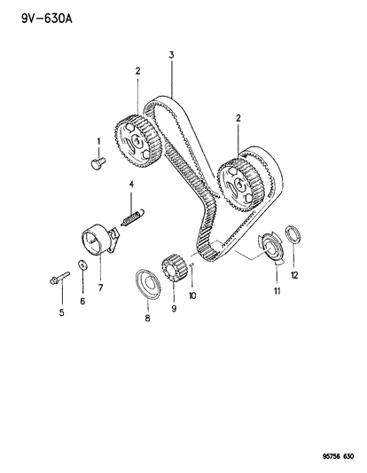 1996 Dodge Stealth Timing Belt Diagram 2