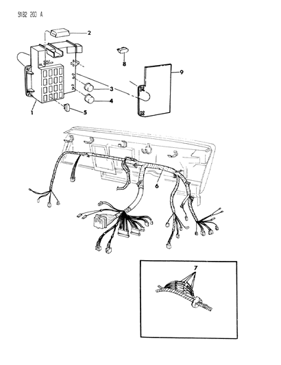 1985 Dodge Charger Instrument Panel Wiring Diagram