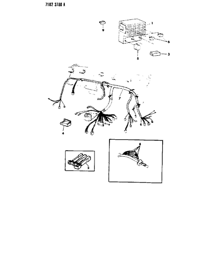 1987 Chrysler Fifth Avenue Instrument Panel Wiring Diagram