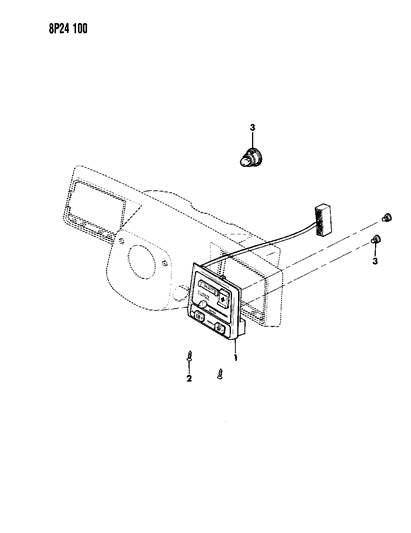 1992 Dodge Monaco Control Diagram for 36001644