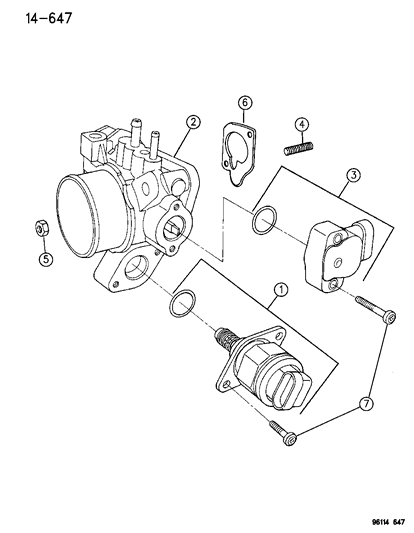 1996 Dodge Caravan Throttle Body Diagram 2