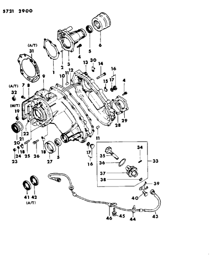 1985 Dodge Ram 50 Case & Miscellaneous Parts Diagram 2