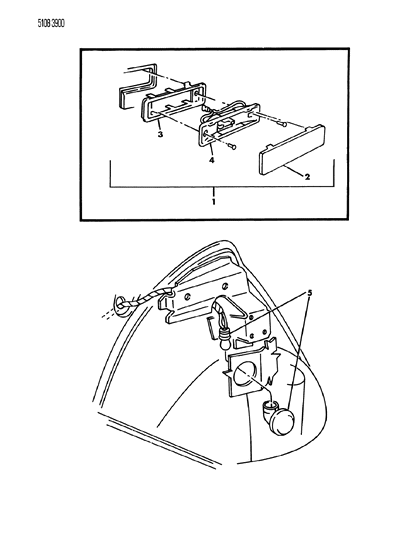 1985 Dodge Charger Lamps - Cargo-Dome-Courtesy Diagram