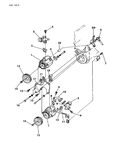 1985 Dodge D350 Air Pump Diagram 1