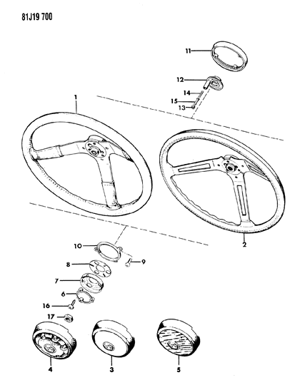 1986 Jeep Grand Wagoneer Receiver Diagram for J3242217