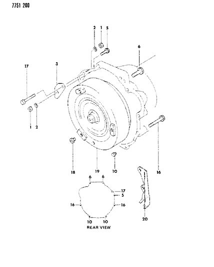 1987 Dodge Ram 50 Mounting Bolts And Brackets Diagram