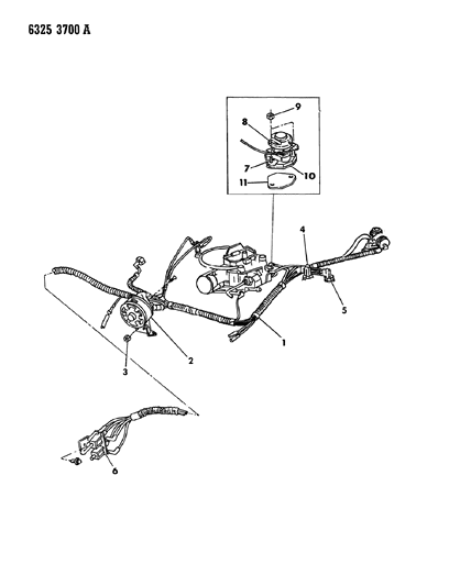 1987 Dodge D150 EGR System Diagram 5