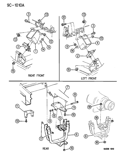 1995 Dodge Ram Van Engine Mounting Diagram 3