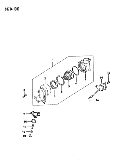 1991 Dodge Stealth Turbo Charger Diagram 1