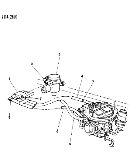 1987 Dodge Omni High Altitude System Diagram