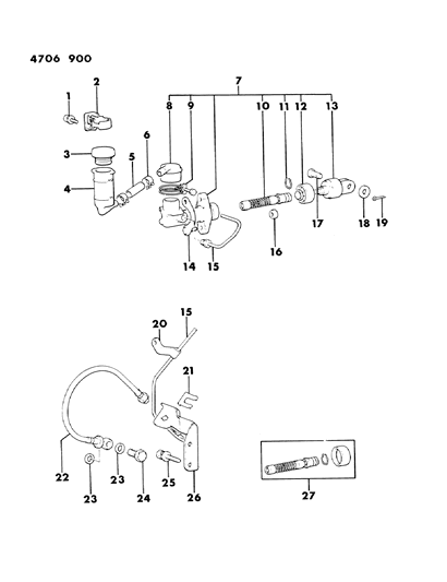 1984 Dodge Conquest Clutch Master Cylinder Diagram