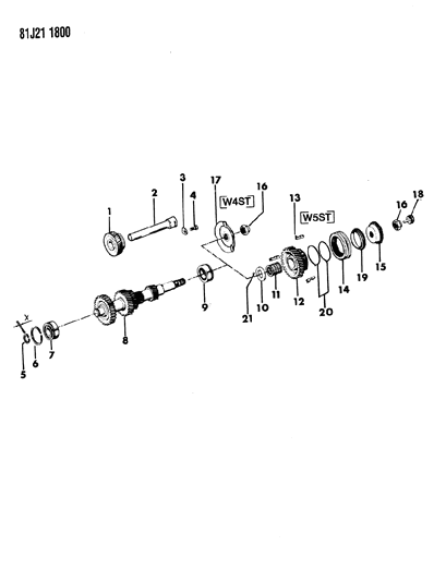 1985 Jeep Wrangler Gear Train Diagram 6