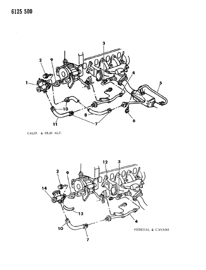 1986 Dodge Caravan Air Pump Tubing Diagram 2