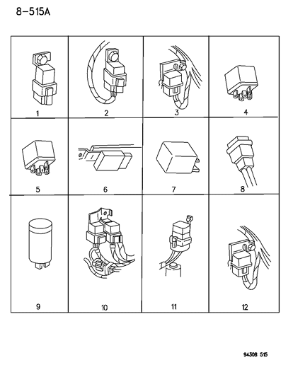 1995 Dodge Ram Wagon Relays Diagram