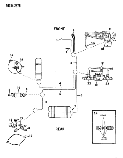 1992 Dodge Ram Wagon Fuel Lines Diagram