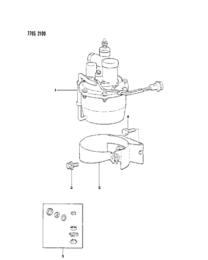 1988 Chrysler Conquest Modulator, Anti-Skid Diagram