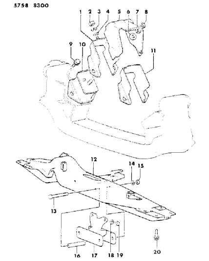 1985 Dodge Ram 50 Engine Mounting Diagram 4