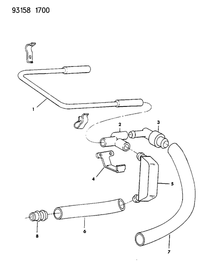 1993 Dodge Daytona Crankcase Ventilation Diagram 1