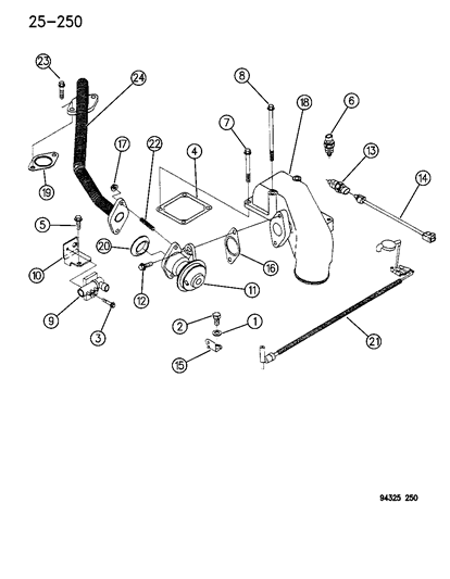 1995 Dodge Ram 3500 EGR System Diagram 2