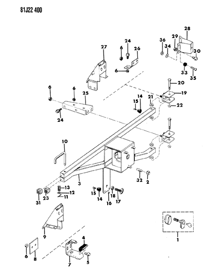 1986 Jeep Wrangler Wheel Mounting, Spare Diagram 4