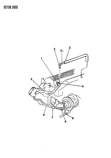 1992 Dodge Shadow Crankcase Ventilation Diagram 3