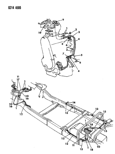 1988 Dodge Dakota Fuel Line Diagram 1