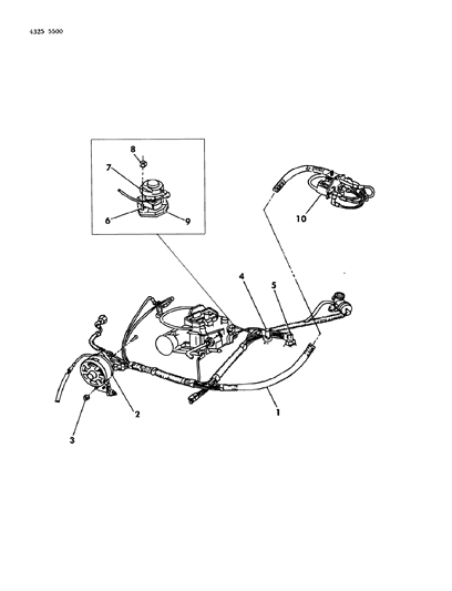 1984 Dodge Ram Wagon EGR System Diagram 9