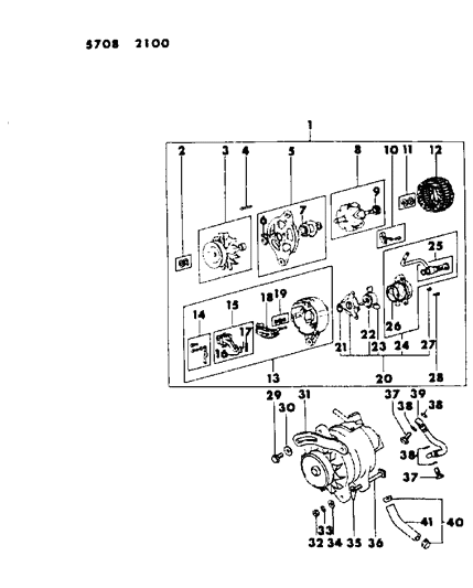 1985 Dodge Ram 50 Bolt Diagram for MF140026