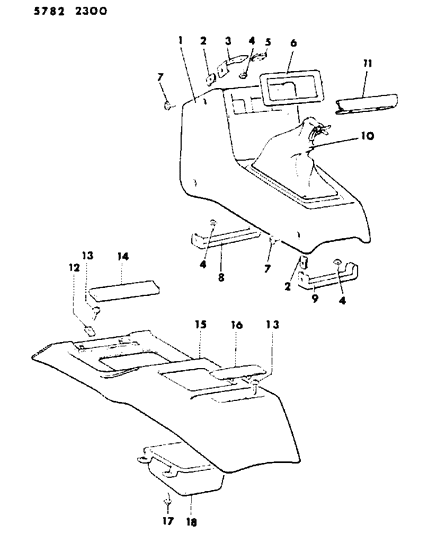 1985 Dodge Ram 50 Console Diagram