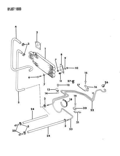 1986 Jeep J20 Oil Cooler Lines Diagram