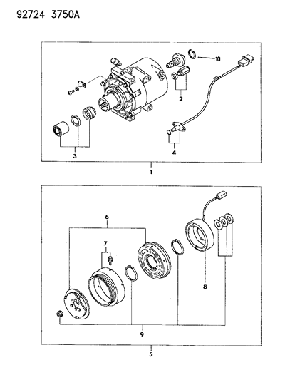 1993 Dodge Colt Air Conditioner Compressor Diagram