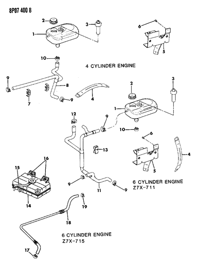 1990 Dodge Monaco Coolant Reserve Tank Diagram