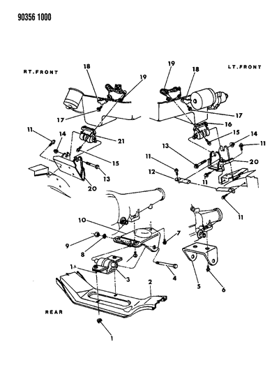 1990 Dodge Dakota Engine Mounting Diagram 2