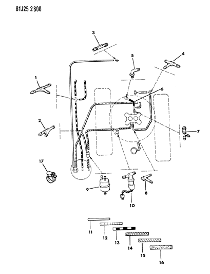 1984 Jeep J20 PCV System Diagram 1