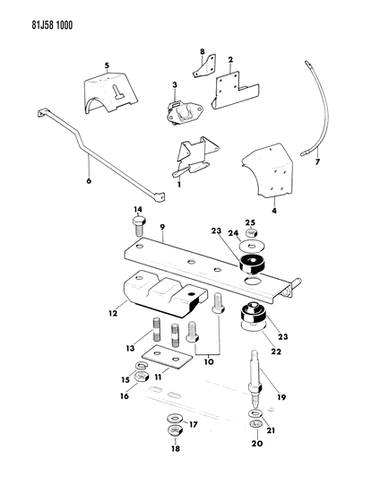 1985 Jeep Wrangler Engine Mounting Diagram 1