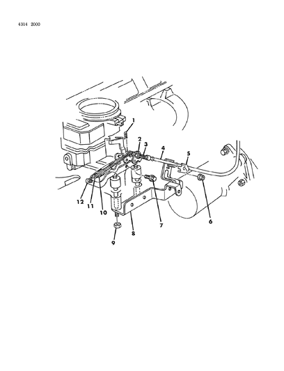 1985 Dodge D150 Throttle Control Diagram 2