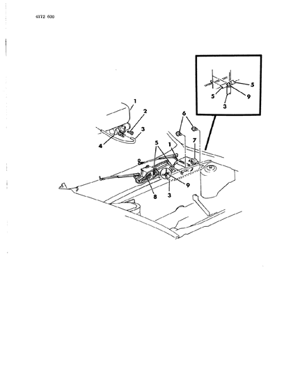 1984 Chrysler Town & Country Windshield Washer System Diagram