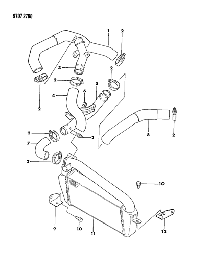 1989 Chrysler Conquest Intercooler Diagram