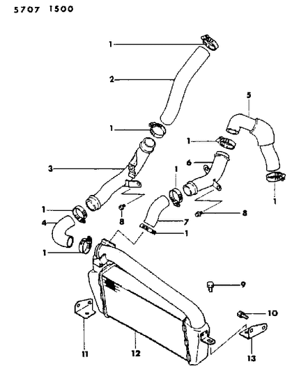 1985 Dodge Conquest Intercooler Diagram