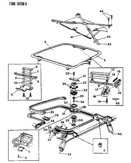 1987 Dodge Daytona Sunroof Diagram