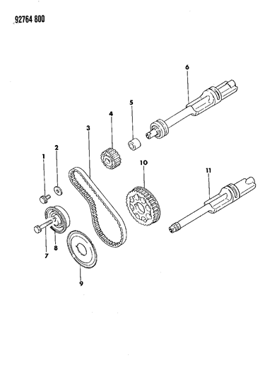 1992 Dodge Ram 50 Balance Shafts Diagram 1