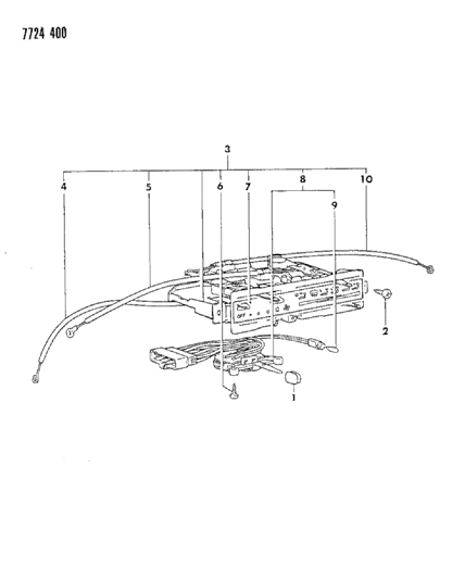 1988 Dodge Ram 50 Control, Heater Diagram