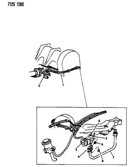 1987 Dodge Caravan EGR System Diagram 3