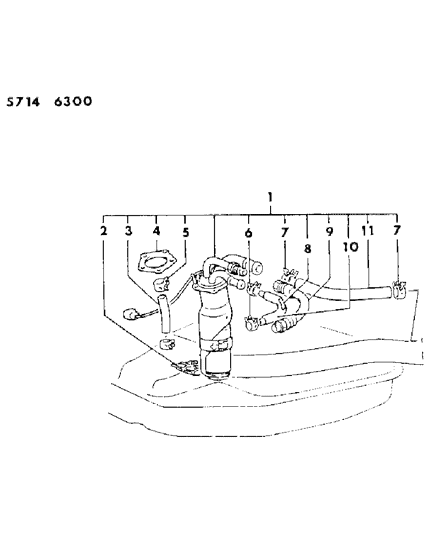 1985 Dodge Colt Fuel Pump Diagram